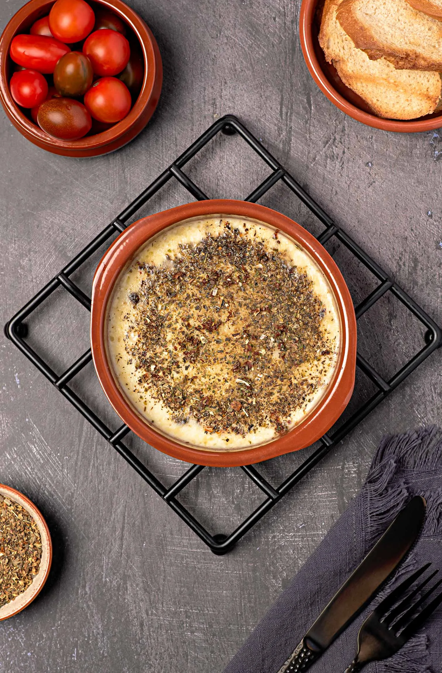 Baked Provolone Spiga Gourmet with oregano