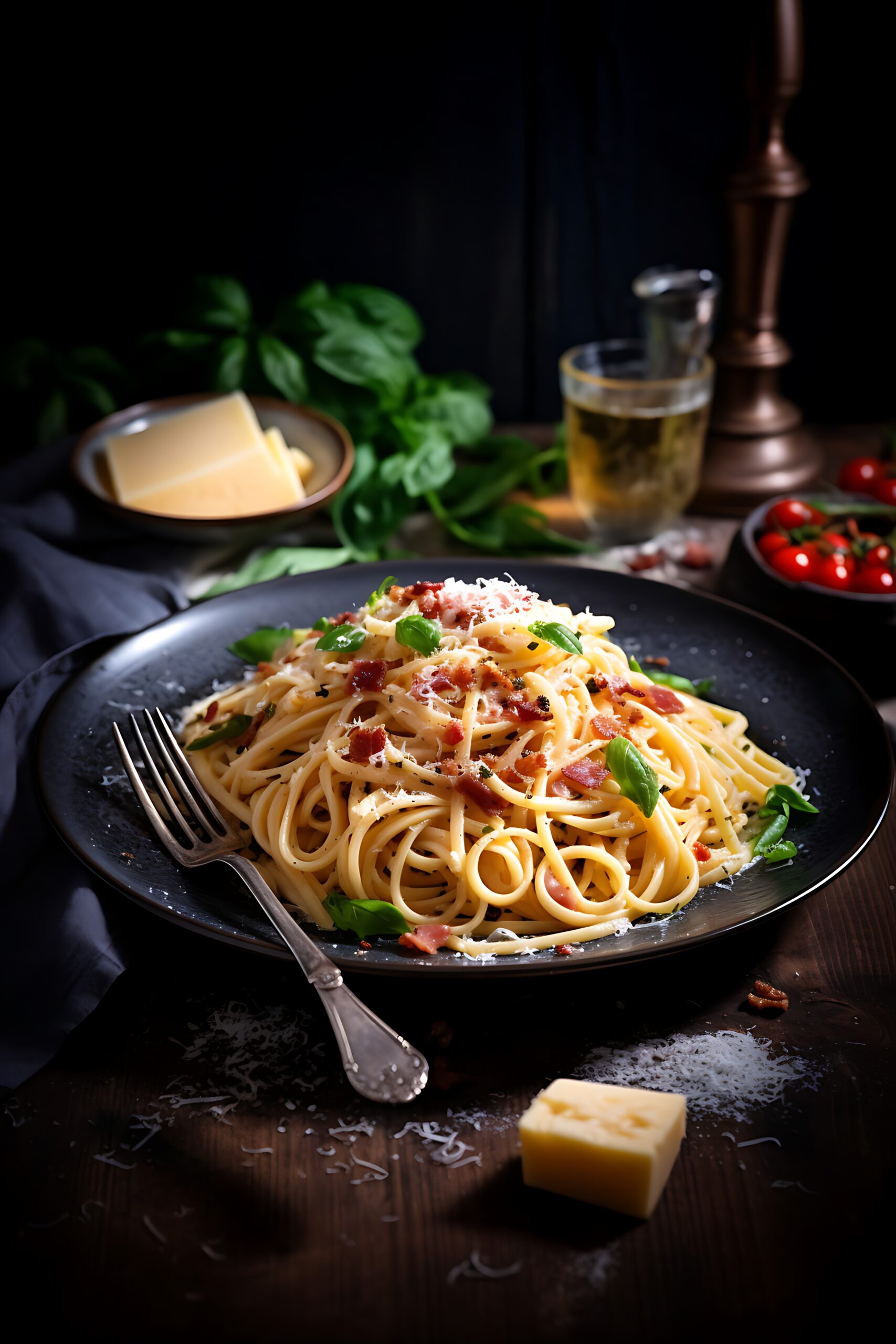 Pasta Carbonara con Grana Padano DOP Spiga Gourmet